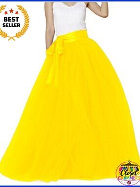 Womens Tulle Tutu Skirt High Rise Layered Party Evening Dance